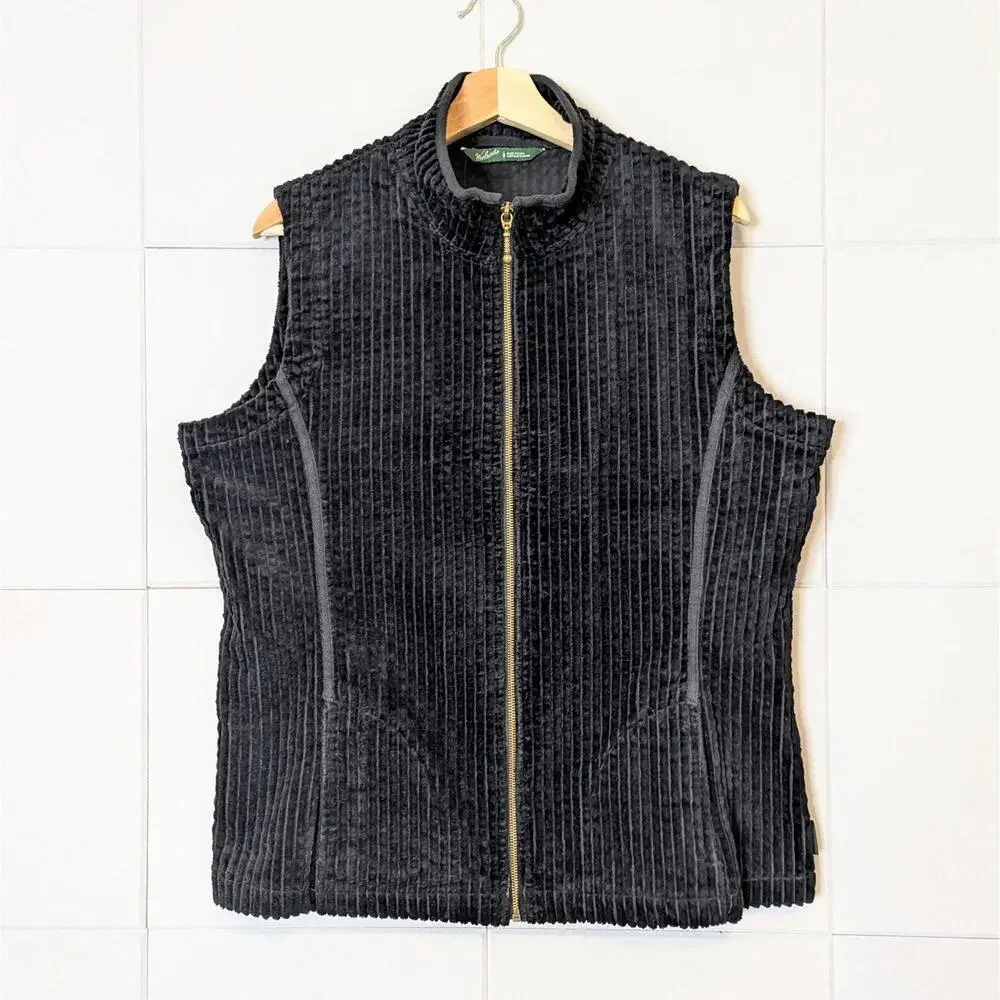 NWT Woolrich Kinsdale 100% cotton corduroy zip front vest